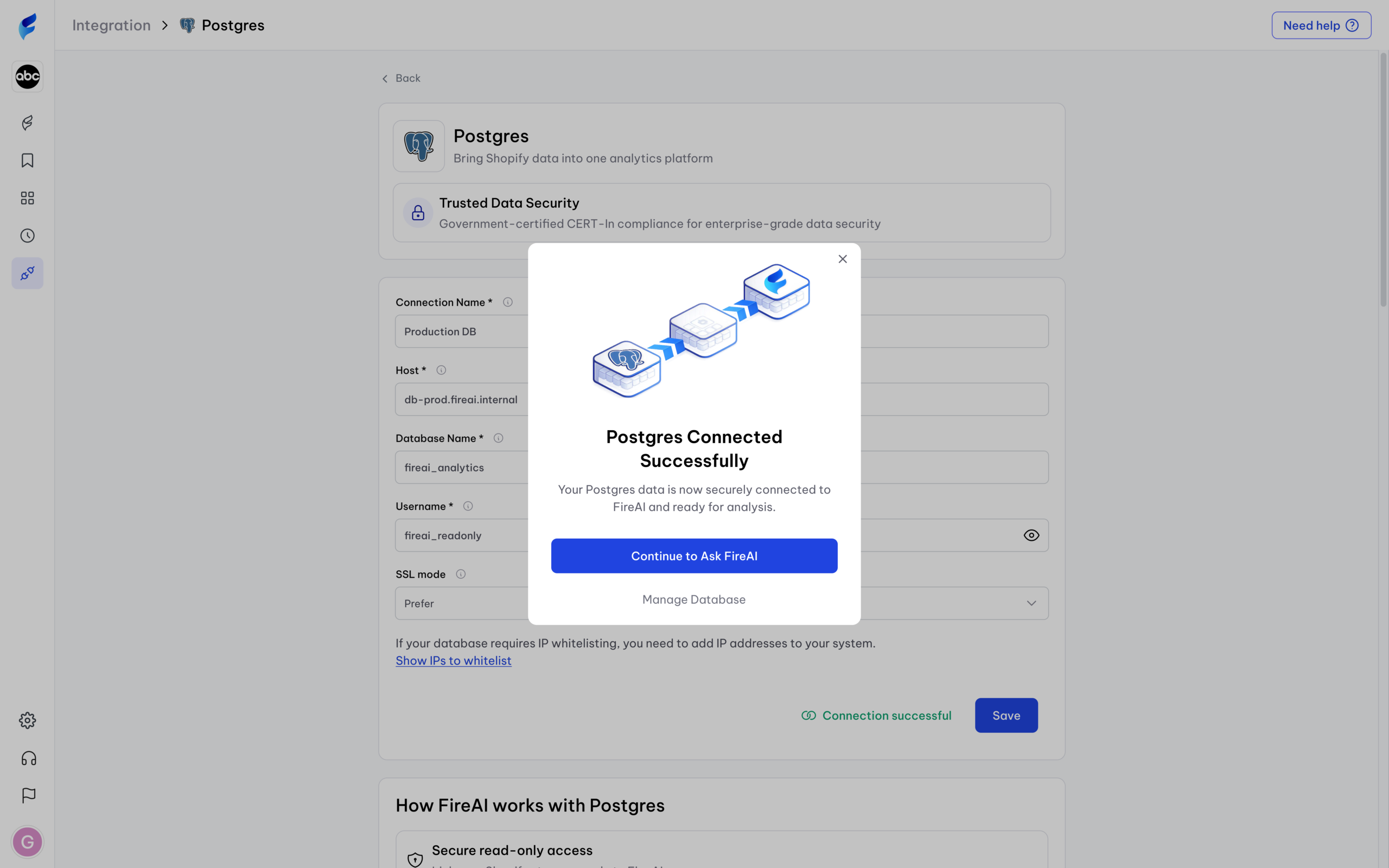 Data base connecting - Postgres screen (21)